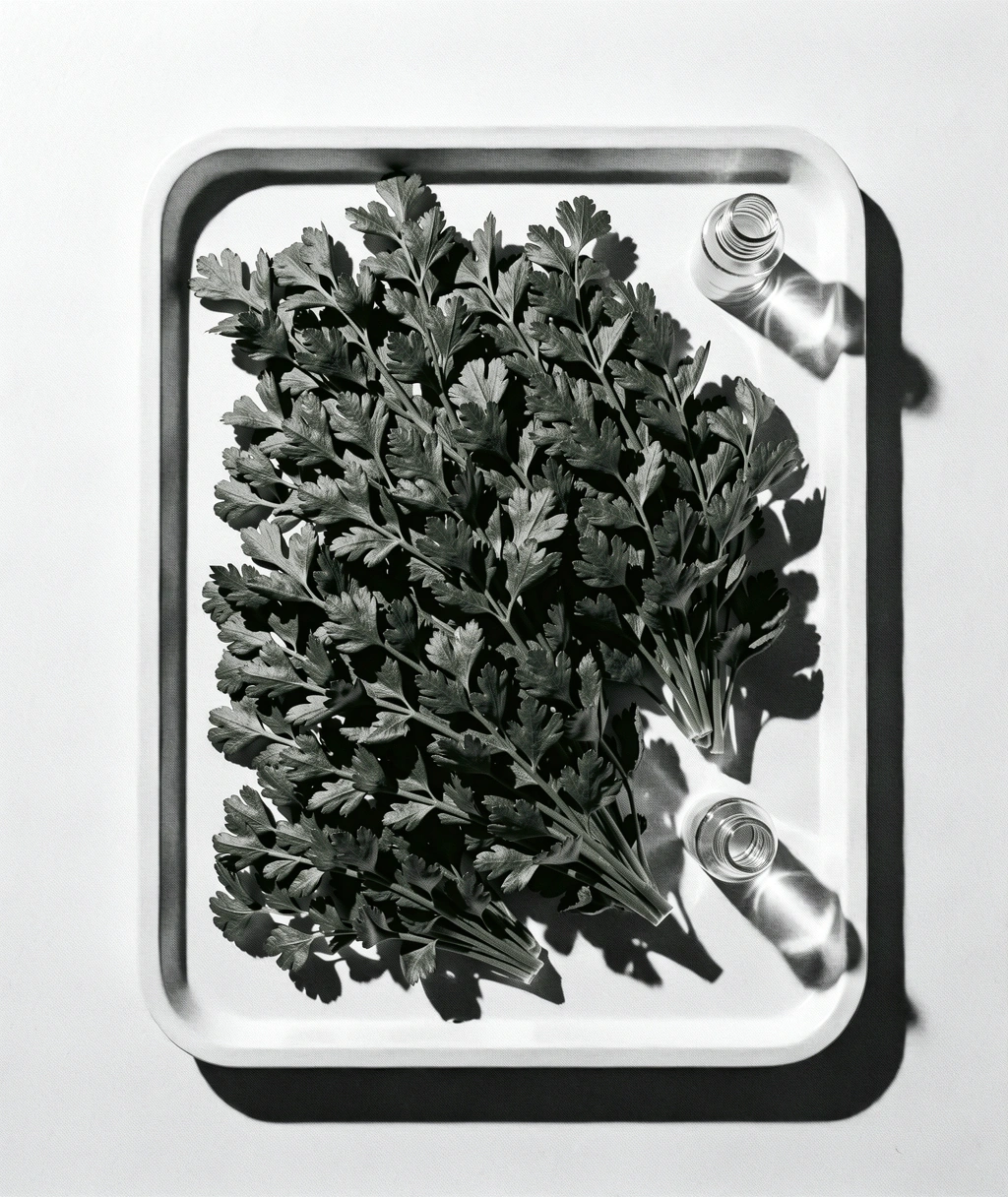 Frisches Gemüse in klinischer Ästhetik